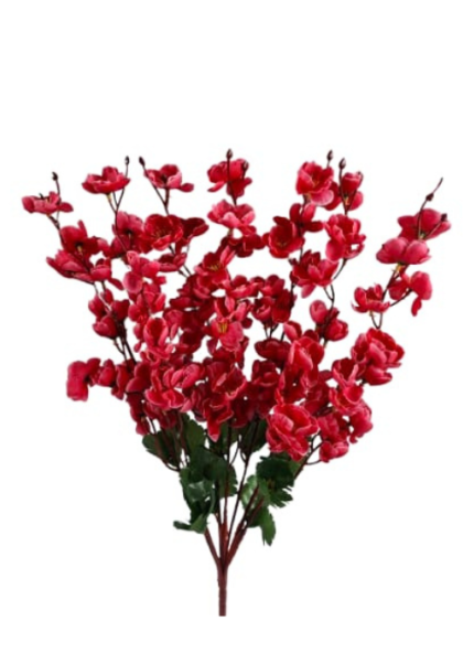 Artificial Cerry flower Bunch With 7 stick For Wedding Marriage Decoration Home Room Decor Flowers Table Vase Ornament