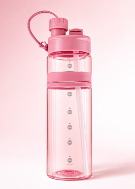 Drinking Water Bottle Two Openings Tritan Material Plastic Sport Water Bottle with Drink – Food Grade,  Odor"-700ML