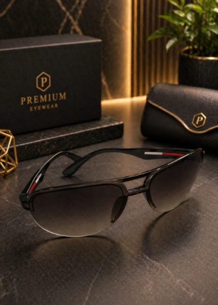 Elite Polarized Sport Drive Sunglasses – Black Gradient Edition